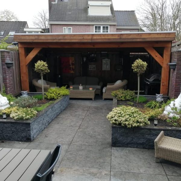 Douglas houten overkapping - Klusbedrijf 't Houtje